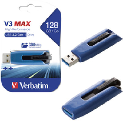 Verbatim USB3.2 128GB V3 MAX High Performance Drive 